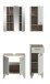 Badezimmer-Set >Star< in Hellgrün - 109x190x34cm (BxHxT)