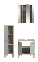 Badezimmer-Set >Star< in Hellgrün - 109x190x34cm (BxHxT)