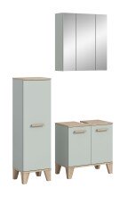 Badezimmer-Set >Star< in Hellgrün - 109x190x34cm (BxHxT)