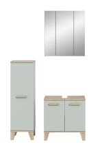 Badezimmer-Set >Star< in Hellgrün - 109x190x34cm (BxHxT)