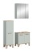 Badezimmer-Set >Star< in Hellgrün - 109x190x34cm (BxHxT)