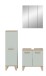 Badezimmer-Set >Star< in Hellgrün - 109x190x34cm (BxHxT)