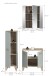 Badezimmer-Set >Star< in Hellgrün - 109x190x34cm (BxHxT)