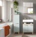 Badezimmer-Set >Star< in Hellgrün - 109x190x34cm (BxHxT)