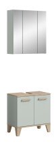 Badezimmer-Set >Star< in Hellgrün - 60x190x34cm (BxHxT)
