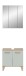 Badezimmer-Set >Star< in Hellgrün - 60x190x34cm (BxHxT)
