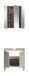 Badezimmer-Set >Star< in Hellgrün - 60x190x34cm (BxHxT)