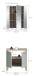 Badezimmer-Set >Star< in Hellgrün - 60x190x34cm (BxHxT)