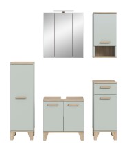Badezimmer-Set >Star< in Hellgrün - 158x190x34cm (BxHxT)