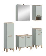 Badezimmer-Set >Star< in Hellgrün - 158x190x34cm (BxHxT)