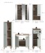 Badezimmer-Set >Star< in Hellgrün - 158x190x34cm (BxHxT)