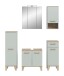 Badezimmer-Set >Star< in Hellgrün - 158x190x34cm (BxHxT)
