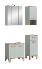 Badezimmer-Set >Star< in Hellgrün - 109x190x34cm (BxHxT)