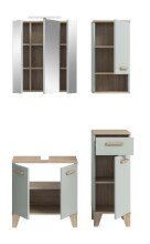 Badezimmer-Set >Star< in Hellgrün - 109x190x34cm (BxHxT)
