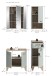 Badezimmer-Set >Star< in Hellgrün - 109x190x34cm (BxHxT)