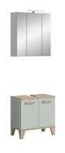 Badezimmer-Set >Star< in Hellgrün - 60x190x34cm (BxHxT)
