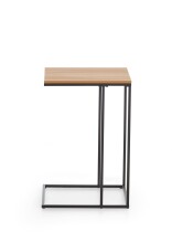 Couchtisch >Lisa< in Schwarz / Artisan, Metall/MDF - 30x58x40cm (BxHxT)
