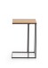 Couchtisch >Lisa< in Schwarz / Artisan, Metall/MDF - 30x58x40cm (BxHxT)