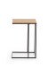 Couchtisch >Lisa< in Schwarz / Artisan, Metall/MDF - 30x58x40cm (BxHxT)