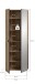 Garderobenschrank >Station< in Evoke Oak - 70x192x37cm (BxHxT)