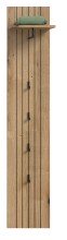 Garderobenpaneel >Station< in Evoke Oak - 31x160x27cm (BxHxT)