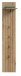 Garderobenpaneel >Station< in Evoke Oak - 31x160x27cm (BxHxT)