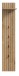 Garderobenpaneel >Station< in Evoke Oak - 31x160x27cm (BxHxT)