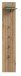 Garderobenpaneel >Station< in Evoke Oak - 31x160x27cm (BxHxT)