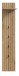 Garderobenpaneel >Station< in Evoke Oak - 31x160x27cm (BxHxT)