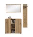 Garderoben-Set >Station< in Evoke Oak - 157x192x37cm (BxHxT)