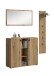 Garderoben-Set >Station< in Evoke Oak - 157x192x37cm (BxHxT)