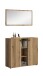 Garderoben-Set >Station< in Evoke Oak - 106x192x37cm (BxHxT)
