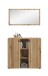 Garderoben-Set >Station< in Evoke Oak - 106x192x37cm (BxHxT)