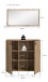 Garderoben-Set >Station< in Evoke Oak - 106x192x37cm (BxHxT)