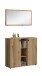 Garderoben-Set >Station< in Evoke Oak - 106x192x37cm (BxHxT)