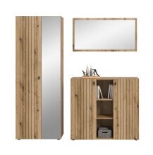 Garderoben-Set >Station< in Evoke Oak -...