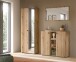 Garderoben-Set >Station< in Evoke Oak - 191x192x37cm (BxHxT)