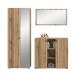 Garderoben-Set >Station< in Evoke Oak - 191x192x37cm (BxHxT)