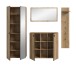 Garderoben-Set >Station< in Evoke Oak - 237x192x37cm (BxHxT)