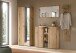 Garderoben-Set >Station< in Evoke Oak - 237x192x37cm (BxHxT)