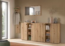 Garderoben-Set >Station< in Evoke Oak -...