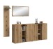 Garderoben-Set >Station< in Evoke Oak - 258x192x37cm (BxHxT)