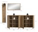 Garderoben-Set >Station< in Evoke Oak - 258x192x37cm (BxHxT)