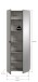 Garderobenschrank >Station< in kaschmir - 70x192x37cm (BxHxT)