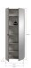 Garderobenschrank >Station< in kaschmir - 70x192x37cm (BxHxT)