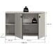 Schuhschrank >Station< in kaschmir - 106x63x37cm (BxHxT)