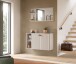 Schuhschrank >Station< in kaschmir - 106x63x37cm (BxHxT)