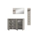 Garderoben-Set >Station< in kaschmir - 201x192x37cm (BxHxT)