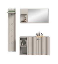 Garderoben-Set >Station< in kaschmir - 152x192x37cm (BxHxT)