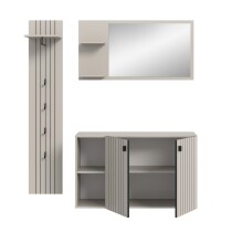 Garderoben-Set >Station< in kaschmir - 152x192x37cm (BxHxT)